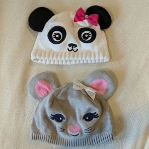 Set of two super cute toddler beanies